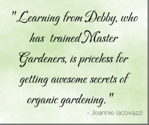 debby ward trained master gardeners testimonial