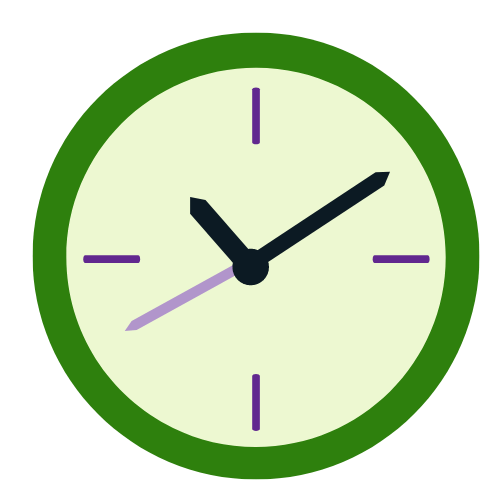 clock graphic to use for timing